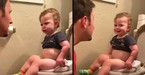 Hilarious Declaration From Little Kid On Toilet Has Dad Laughing So Hard He’s In Tears - GodUpdates